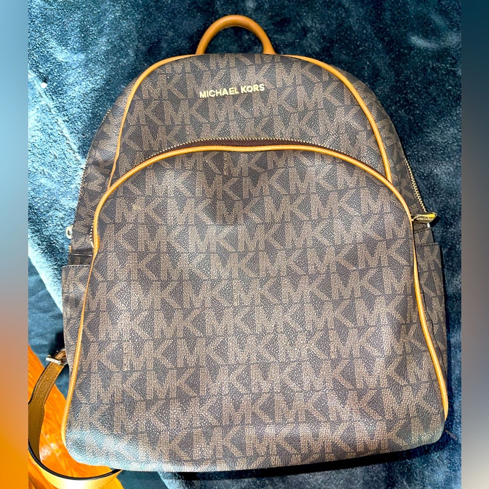 Michael Kors Backpack Logo Backpack brown